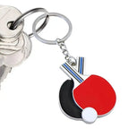 Table Tennis Bat & Ball Keychain – Gift for Ping Pong Fans