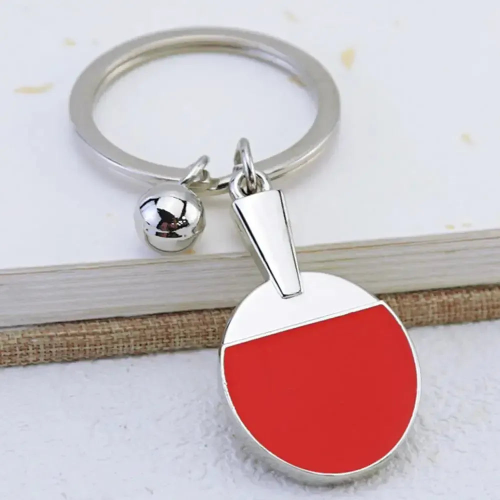 Table Tennis Bat & Ball Keychain – Gift for Ping Pong Fans