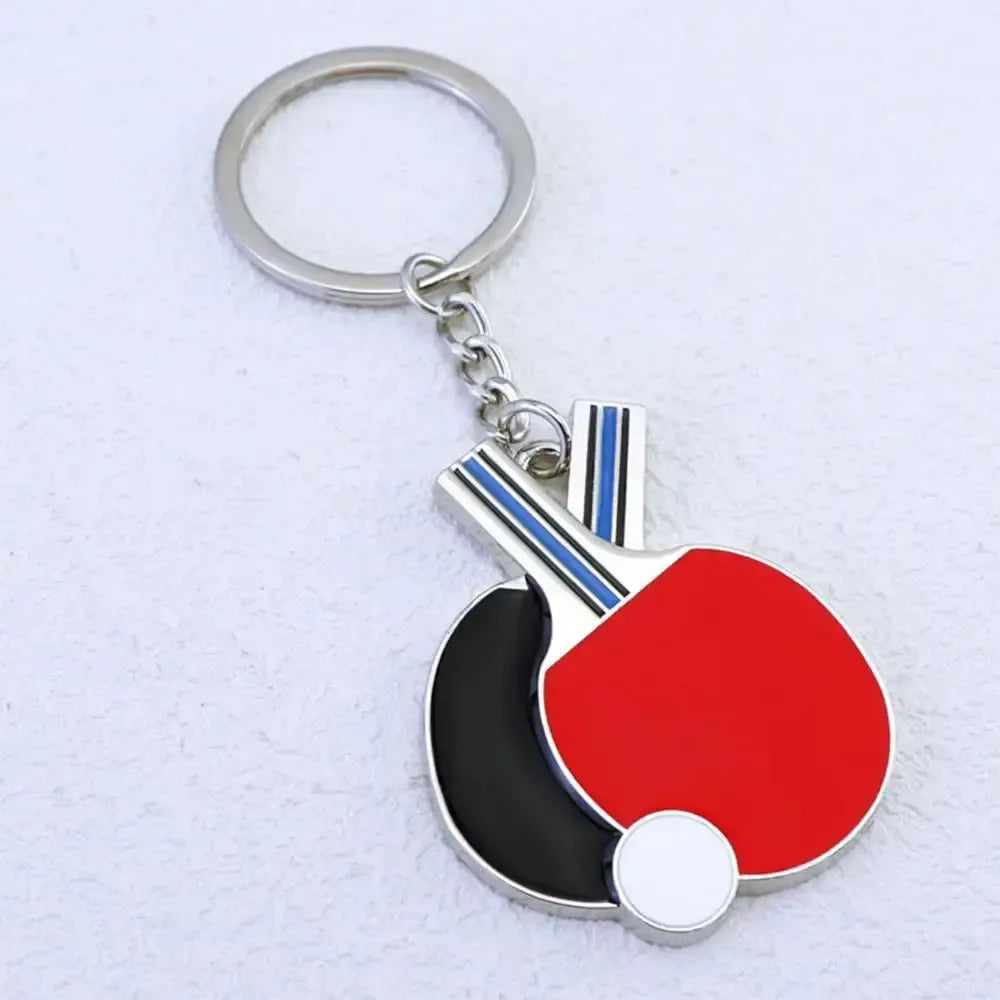 Table Tennis Bat & Ball Keychain – Gift for Ping Pong Fans