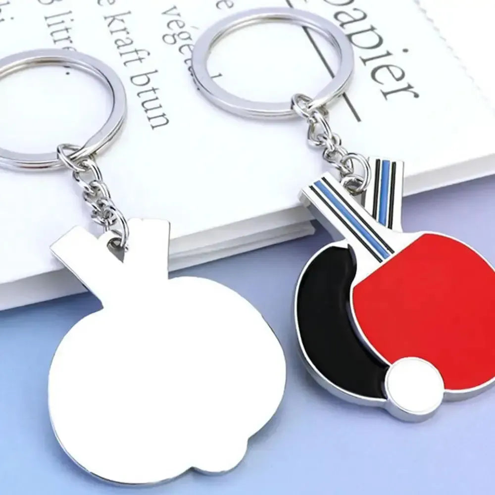 Table Tennis Bat & Ball Keychain – Gift for Ping Pong Fans