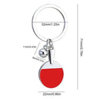 Table Tennis Bat & Ball Keychain – Gift for Ping Pong Fans