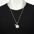 Table Tennis Bat Necklace – (Unisex, Silver)