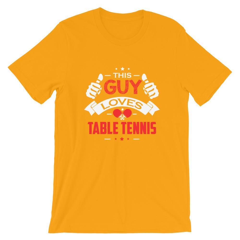 Dieser Typ liebt Tischtennis T-Shirt