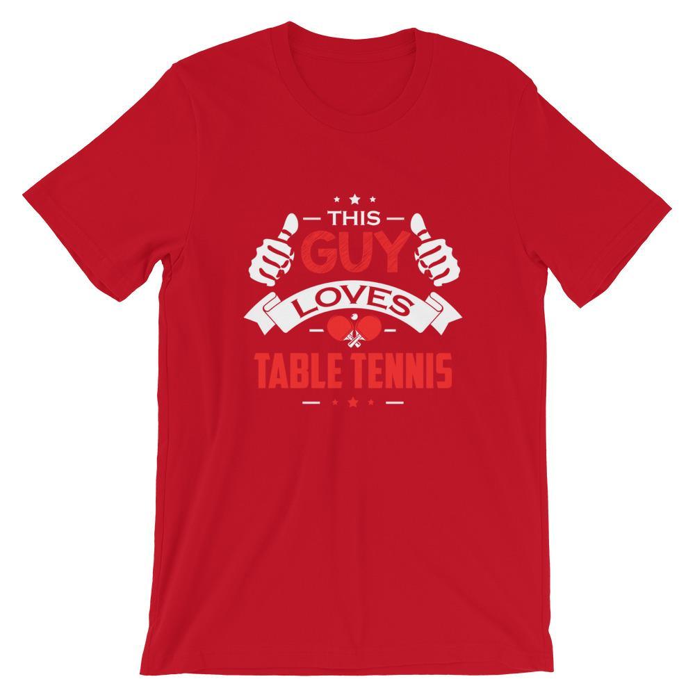Dieser Typ liebt Tischtennis T-Shirt