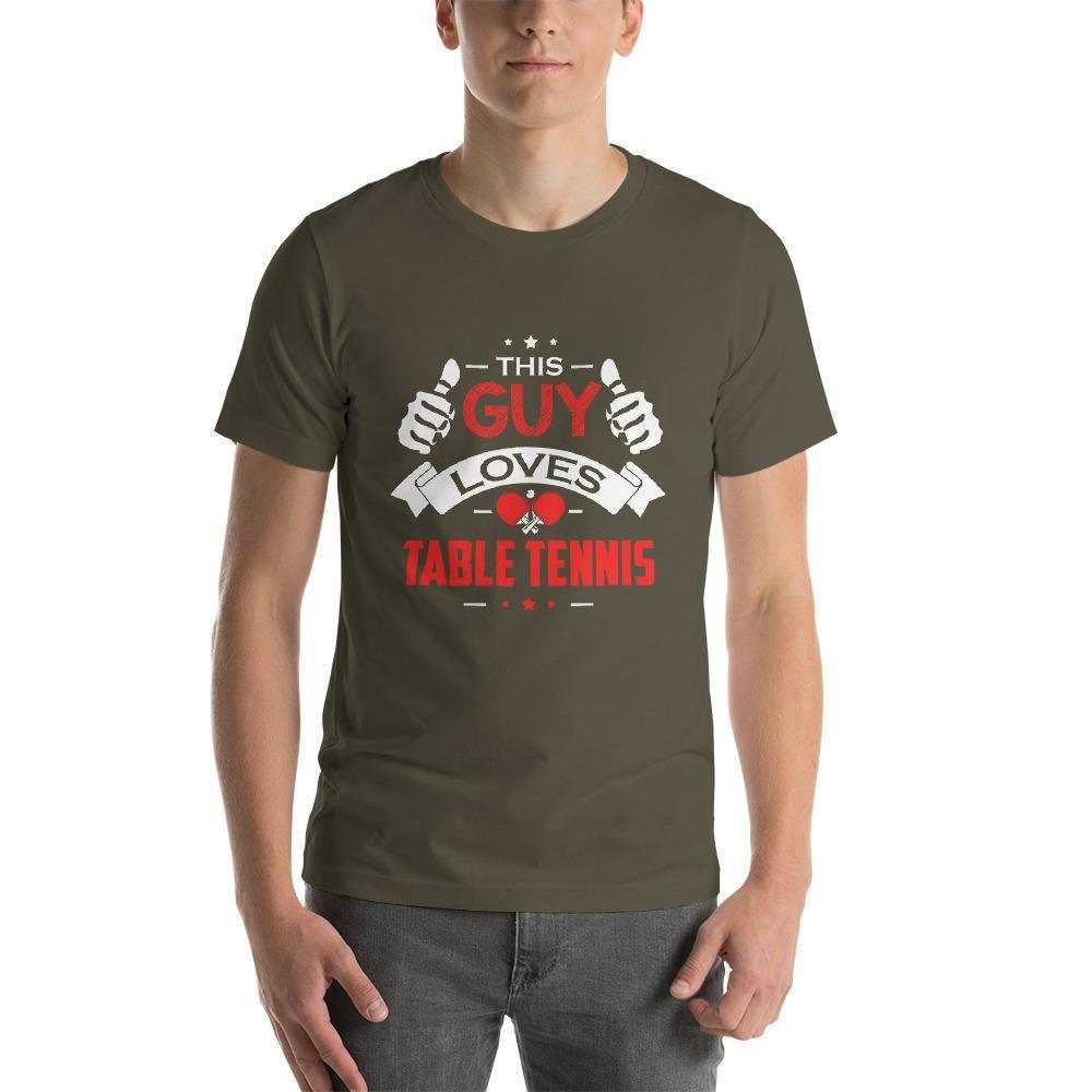 Dieser Typ liebt Tischtennis T-Shirt