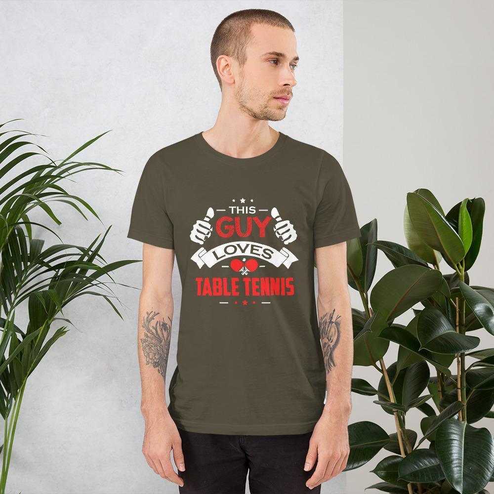 Dieser Typ liebt Tischtennis T-Shirt