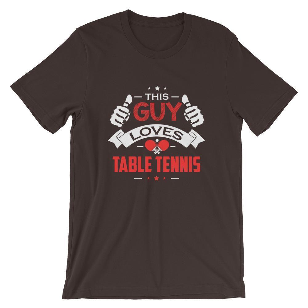 Dieser Typ liebt Tischtennis T-Shirt