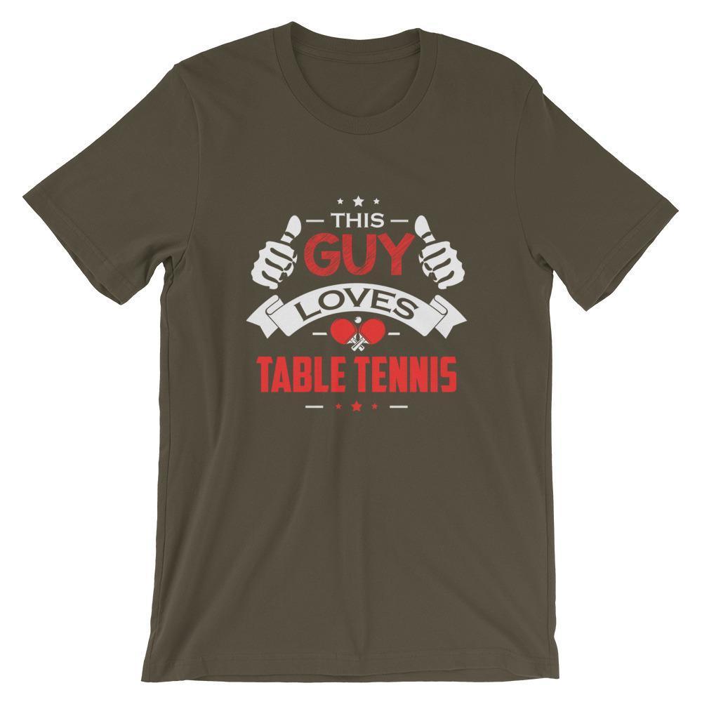 Dieser Typ liebt Tischtennis T-Shirt