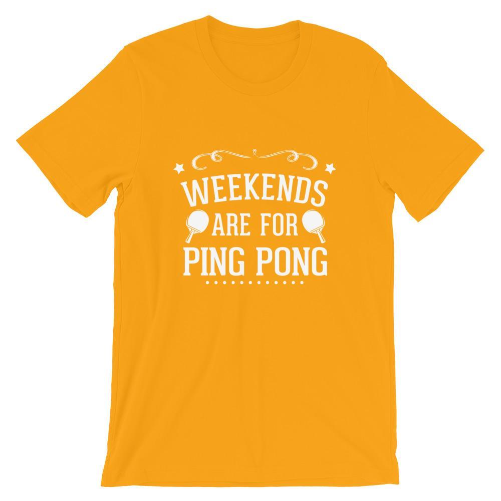 Wochenenden sind zum Tischtennis spielen T-Shirt