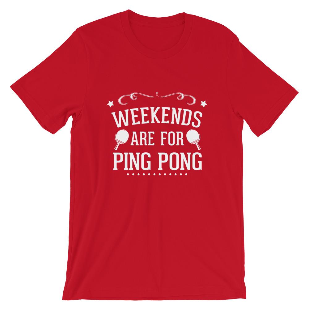 Wochenenden sind zum Tischtennis spielen T-Shirt