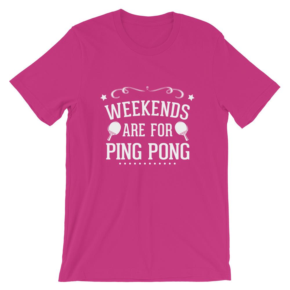 Wochenenden sind zum Tischtennis spielen T-Shirt