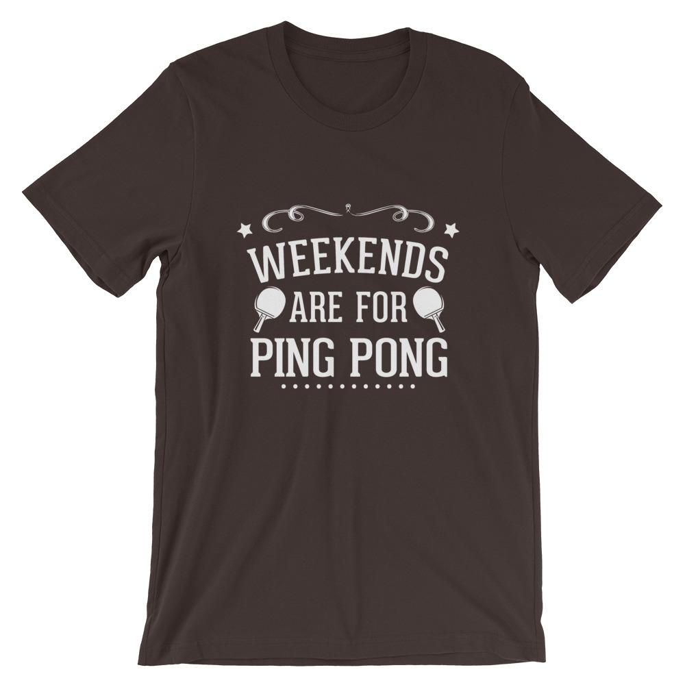 Wochenenden sind zum Tischtennis spielen T-Shirt