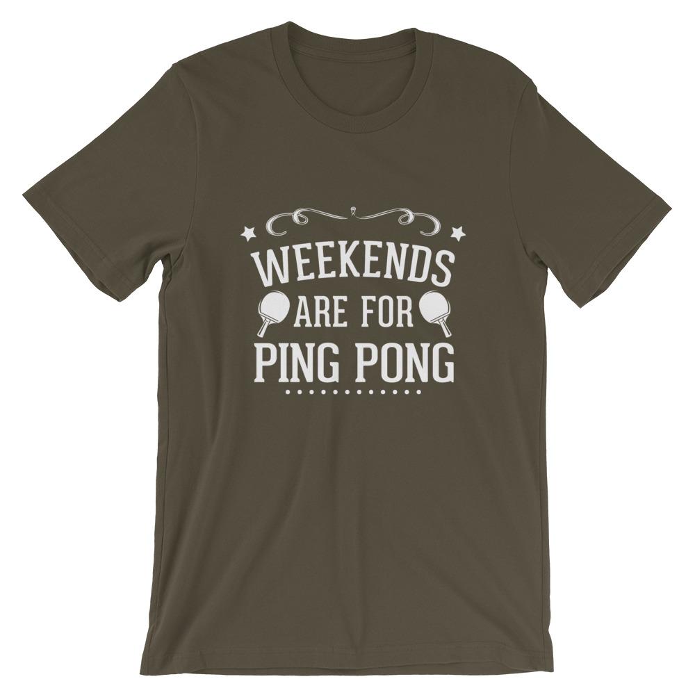 Wochenenden sind zum Tischtennis spielen T-Shirt