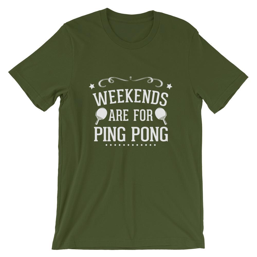 Wochenenden sind zum Tischtennis spielen T-Shirt