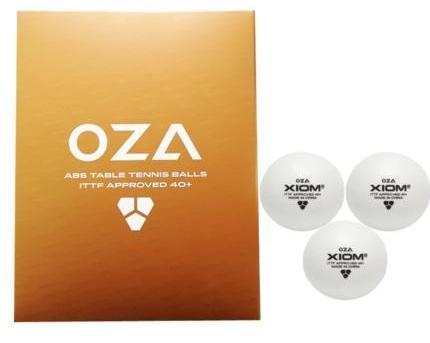 XIOM Latest OZA 3-Star Table Tennis Balls (Pack of 12)