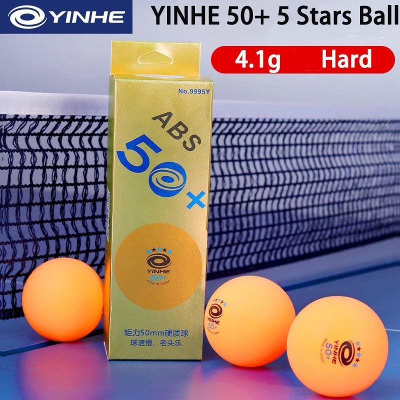 YINHE 50+mm Oversized ABS+ Seamed 5-Star Table Tennis Balls (Orange)
