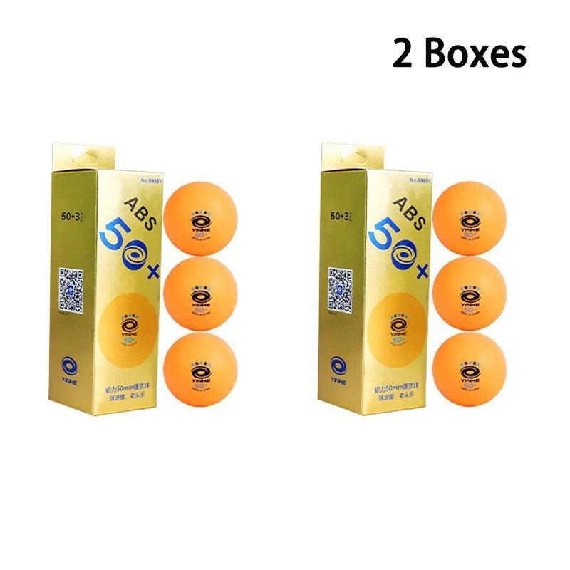YINHE 50+mm Oversized ABS+ Seamed 5-Star Table Tennis Balls (Orange)