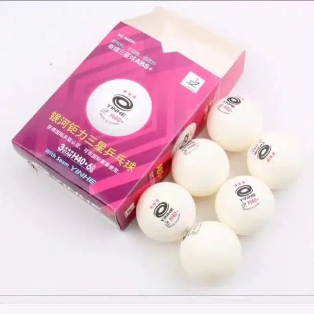 Yinhe H40+ 3-Star Table Tennis Balls with Seams