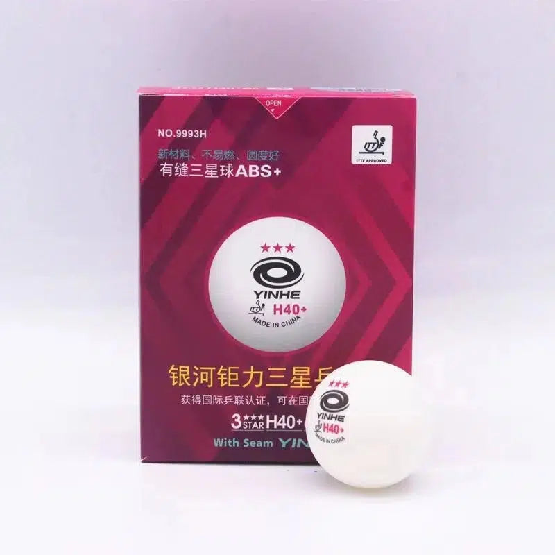 Yinhe H40+ 3-Star Table Tennis Balls with Seams