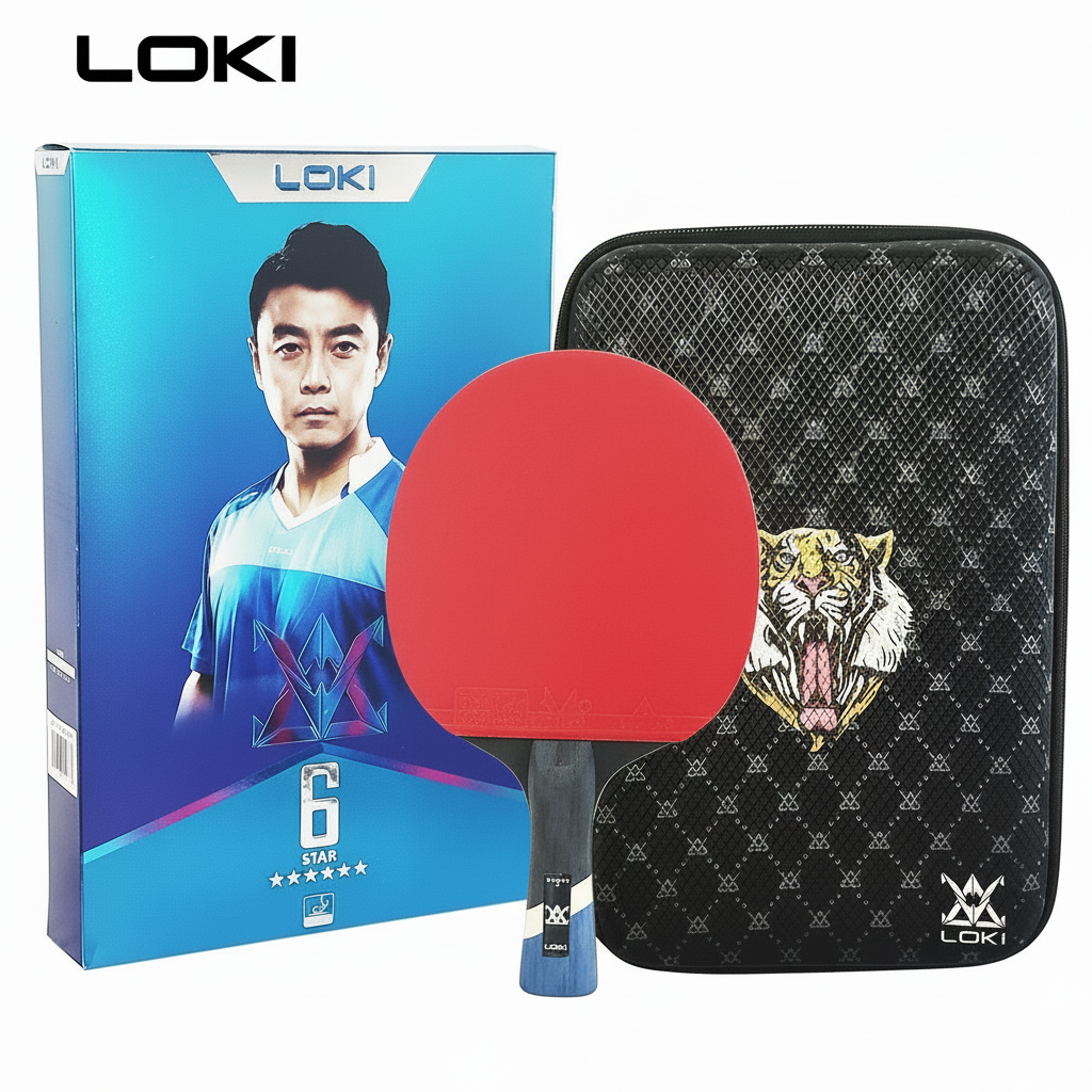 LOKI 6 Star Carbon Table Tennis Bat